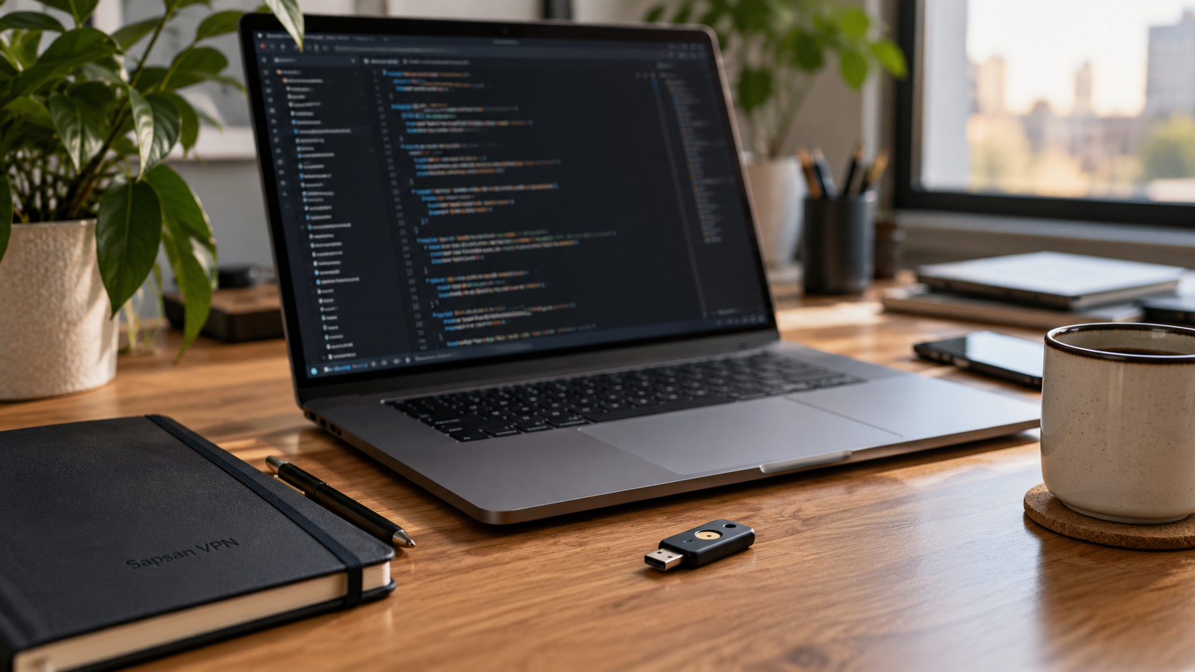 GitHub через VPN — тематическая иллюстрация