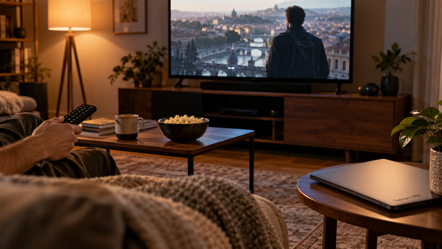 Netflix через VPN — тематическая иллюстрация